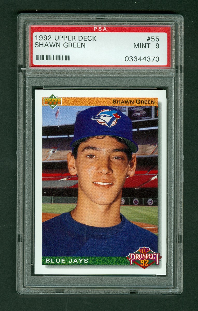 Shawn Green 1992 Upper Deck Baseball Top Prospect Card #55 Blue