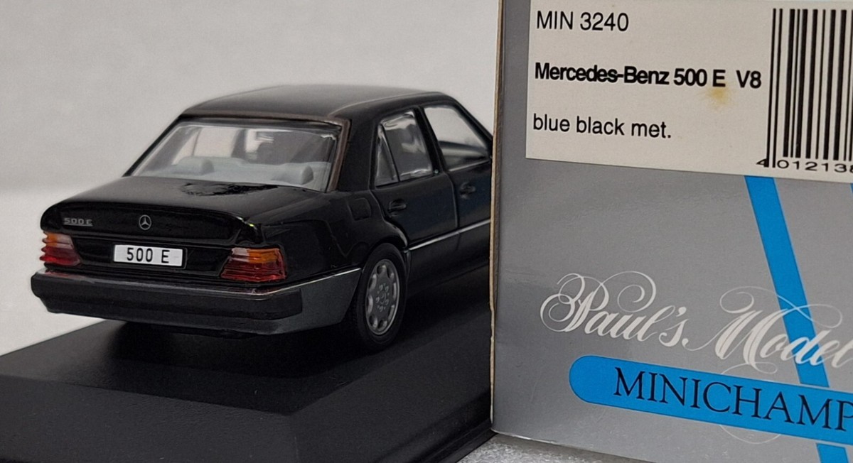 Mercedes-Benz E-Class 500 E W124 V8 1990 Blue Black 1:43
