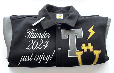 ATEEZ THUNDER POP-UP STORE 2024 VARSITY JACKET OFFICIAL GOODS NEW