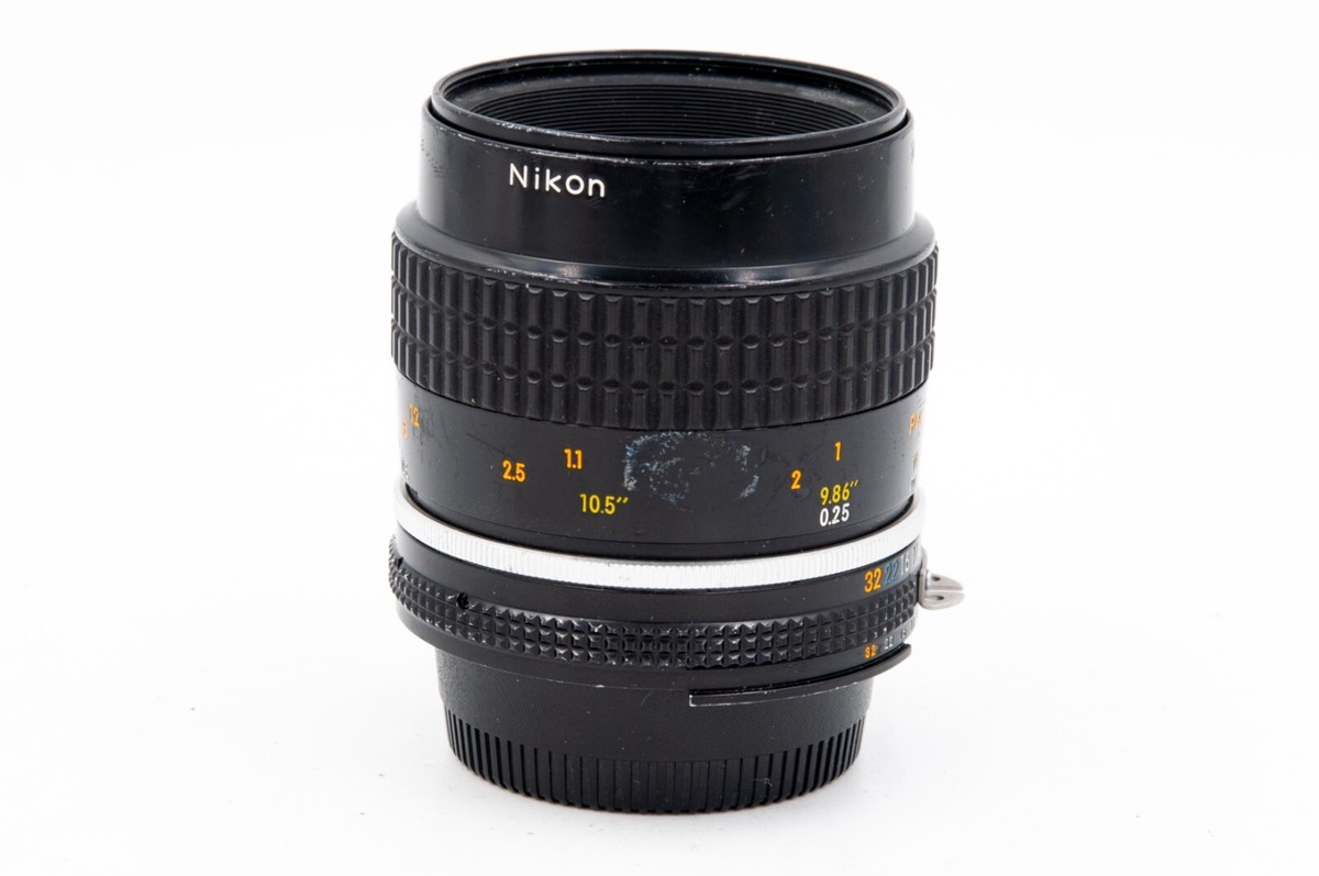 F3 5 Nikkor 55mm Macro Nikon Micro-Nikkor 55mm MF AI-S Macro Lens, VG+