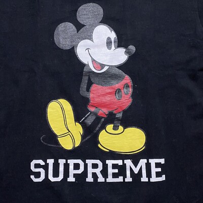 2009 Black Supreme Disney Mickey Mouse Knit Medium Tee | eBay