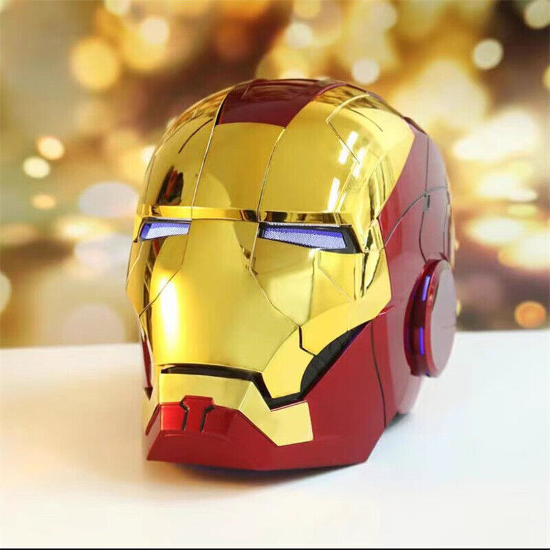 AUTOKING Iron Man MK5 1:1 Helmet Wearable Voice-control Golden