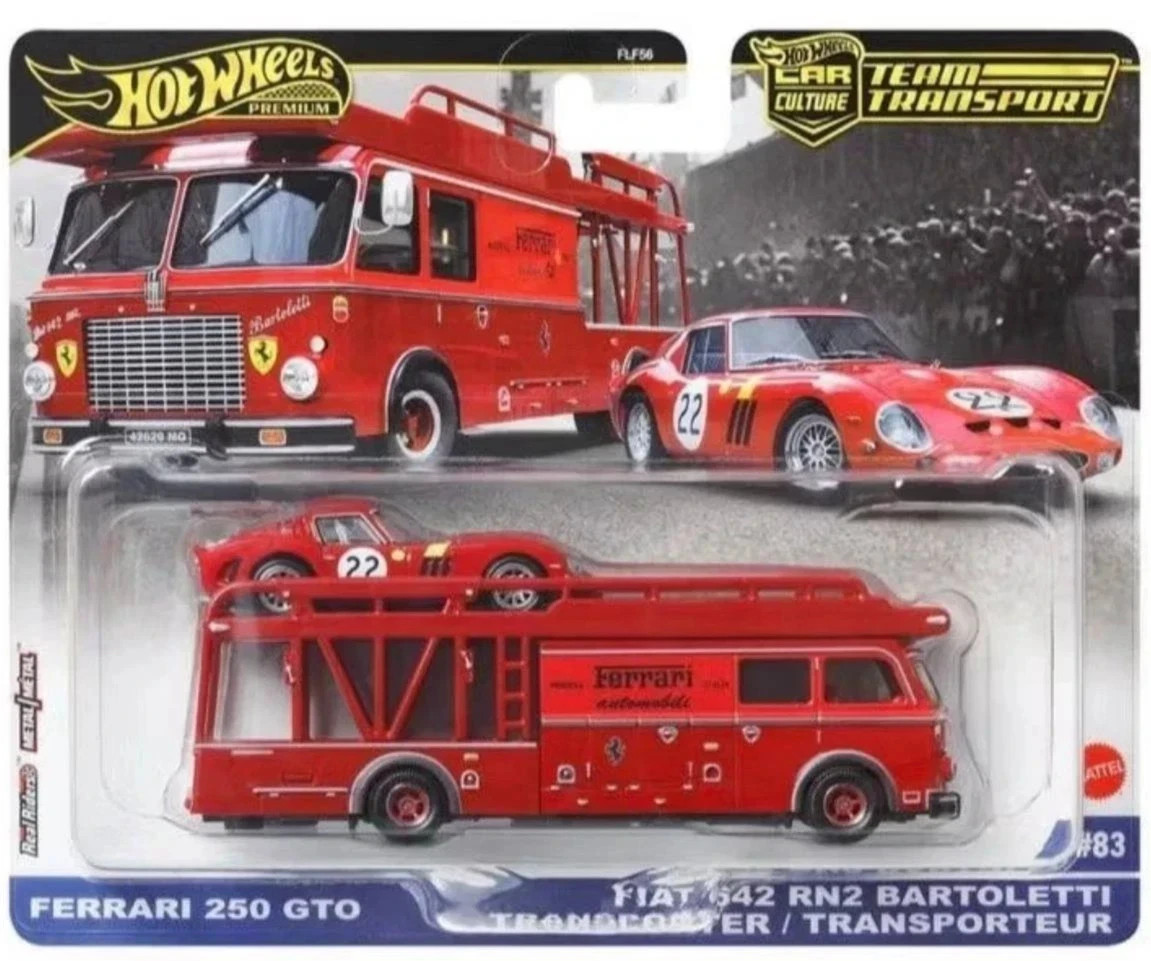 ホットウィール チームトランスポート フェラーリ250GTO＆フィアット2