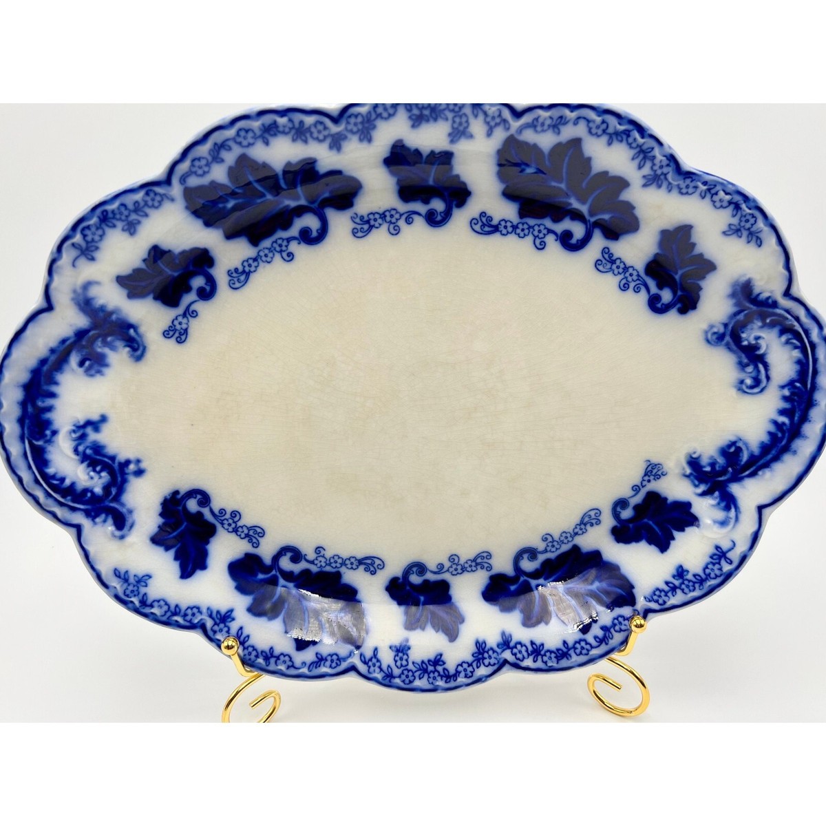 Oval Flow Blue - Flo Blue Platter | Normandy by Johnson Bros