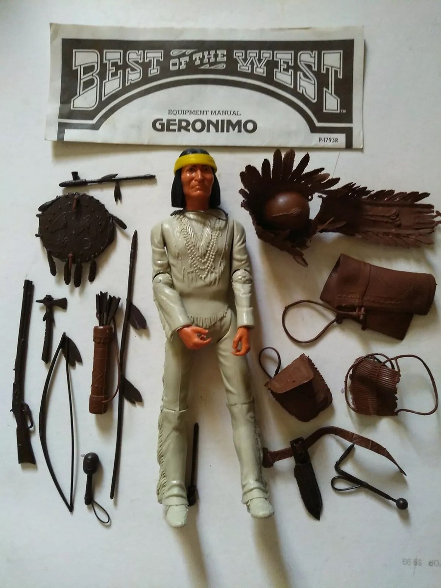 VTG MARX Johnny West #1863 Geronimo Indian Action Figure fort