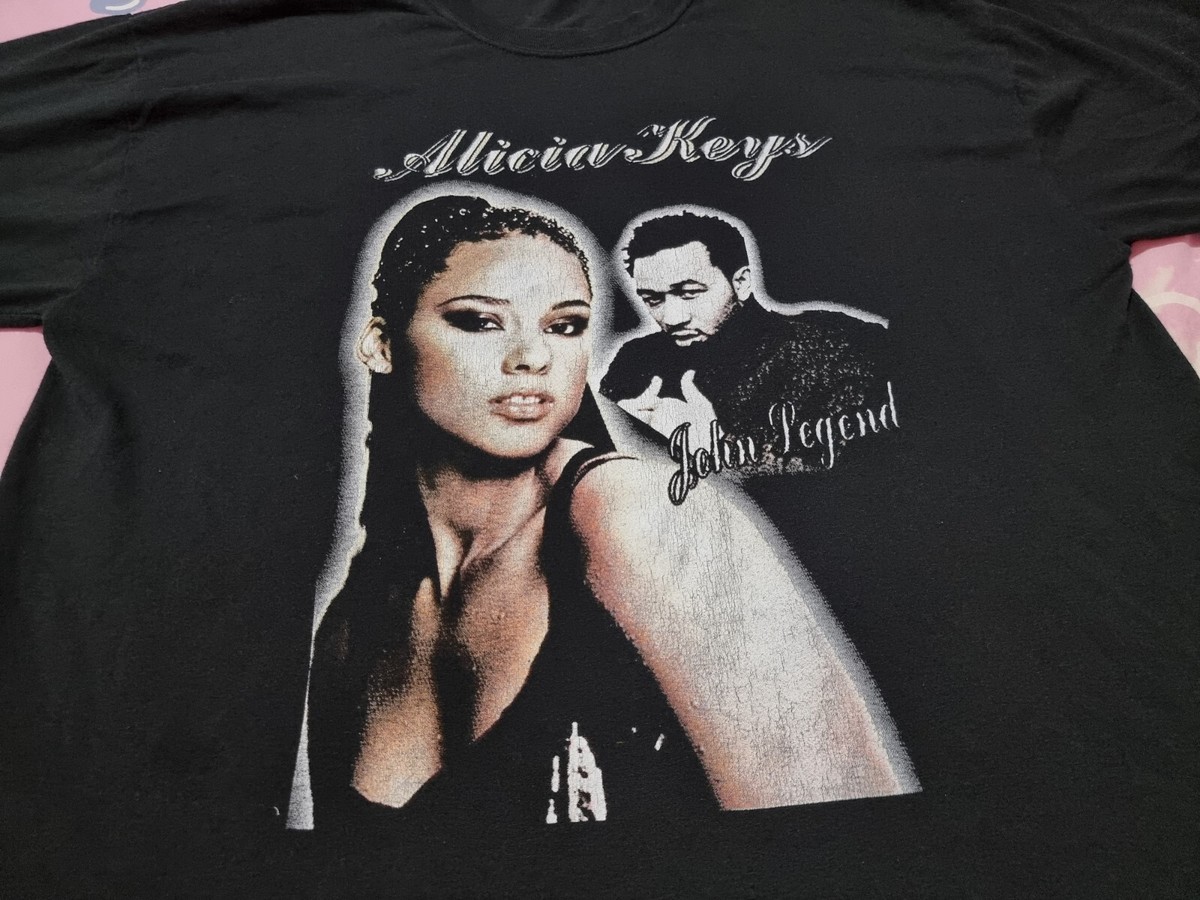 新品 未開封 Alicia keys アリシアキーズ Tシャツ ブラック L 新品未