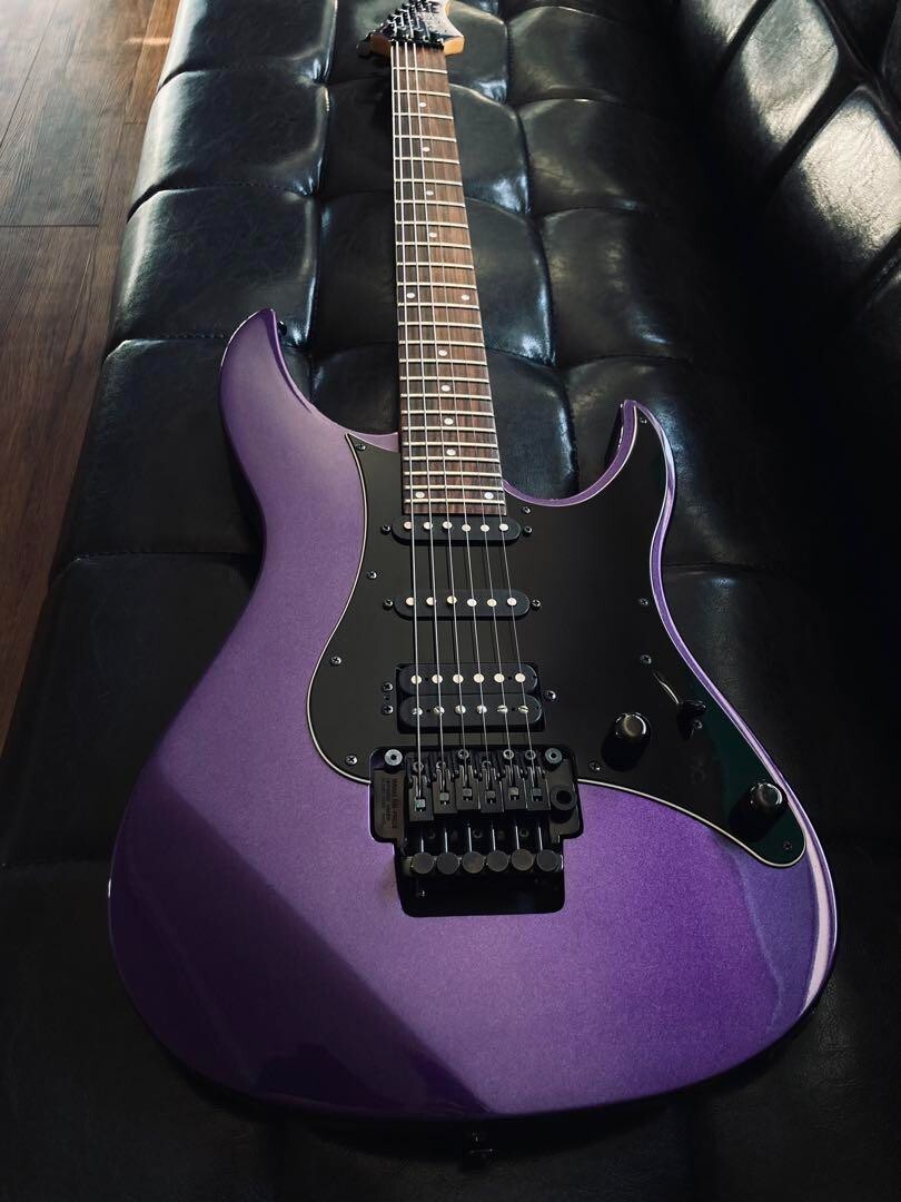 Electric Guitar Yamaha YG612 Let it Rock Purple with Hard case | eBay