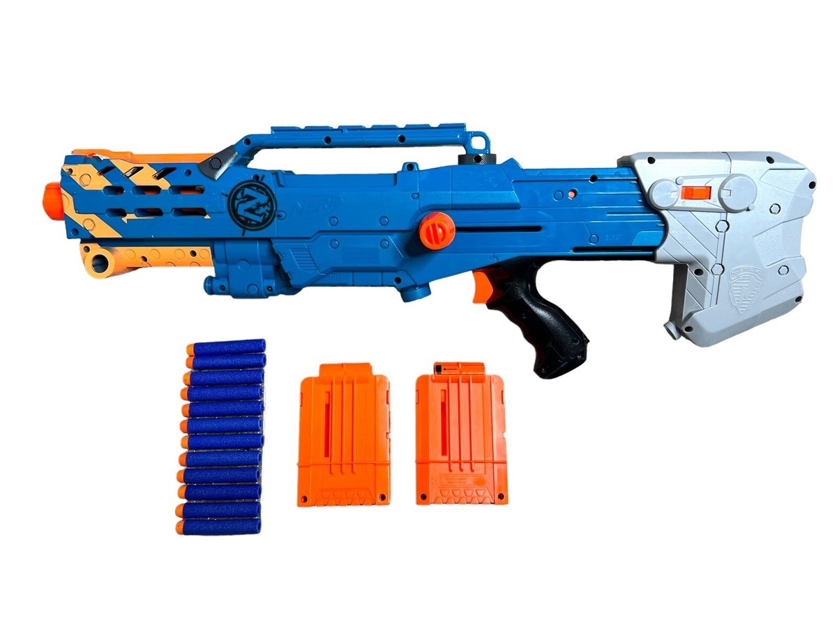 Nerf Zombie N Strike Zed Squad Longshot CS-12 Blaster w/ Darts
