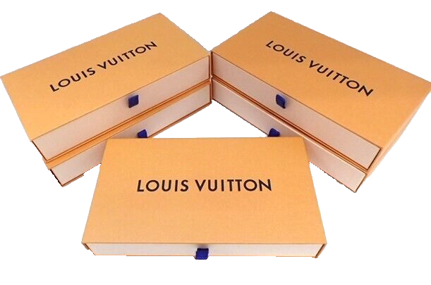 Auth Louis Vuitton Yellow Gift Box Long Wallet Case Only 5 Sets