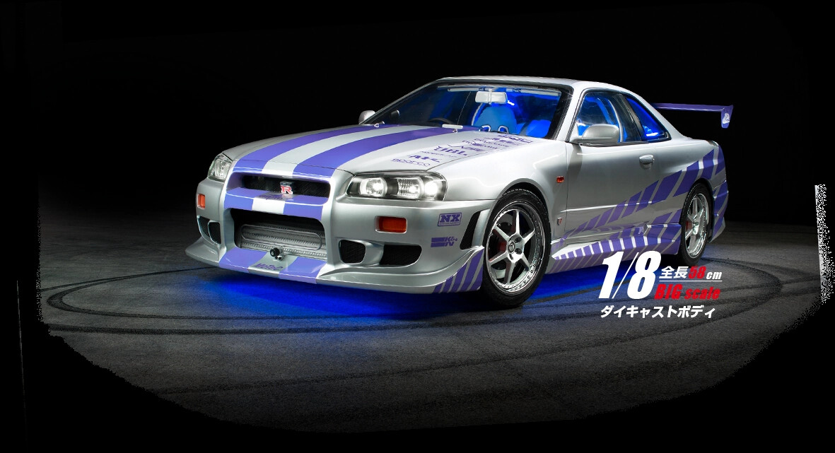 ミニカー '25 JAPAN CONV SKYLINE GT-R R34 LEFT ミニカー '25 JAPAN