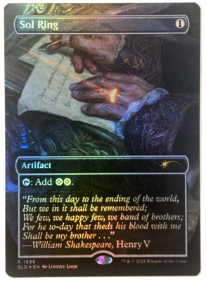 MTG Sol Ring BORDERLESS RAINBOW FOIL Secret Lair Sheldon's