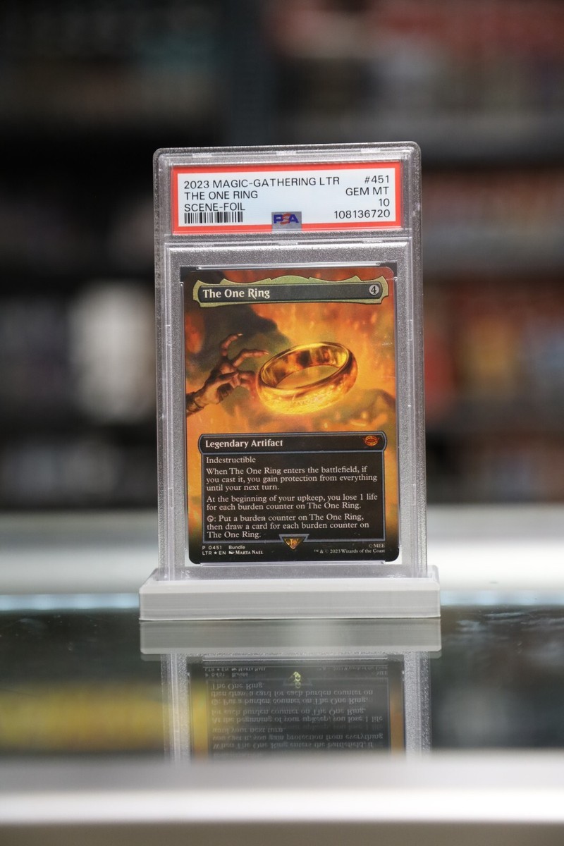 MTG 英語 指輪物語:中つ国の伝承 一つの指輪 foil ボーダレスver MTG