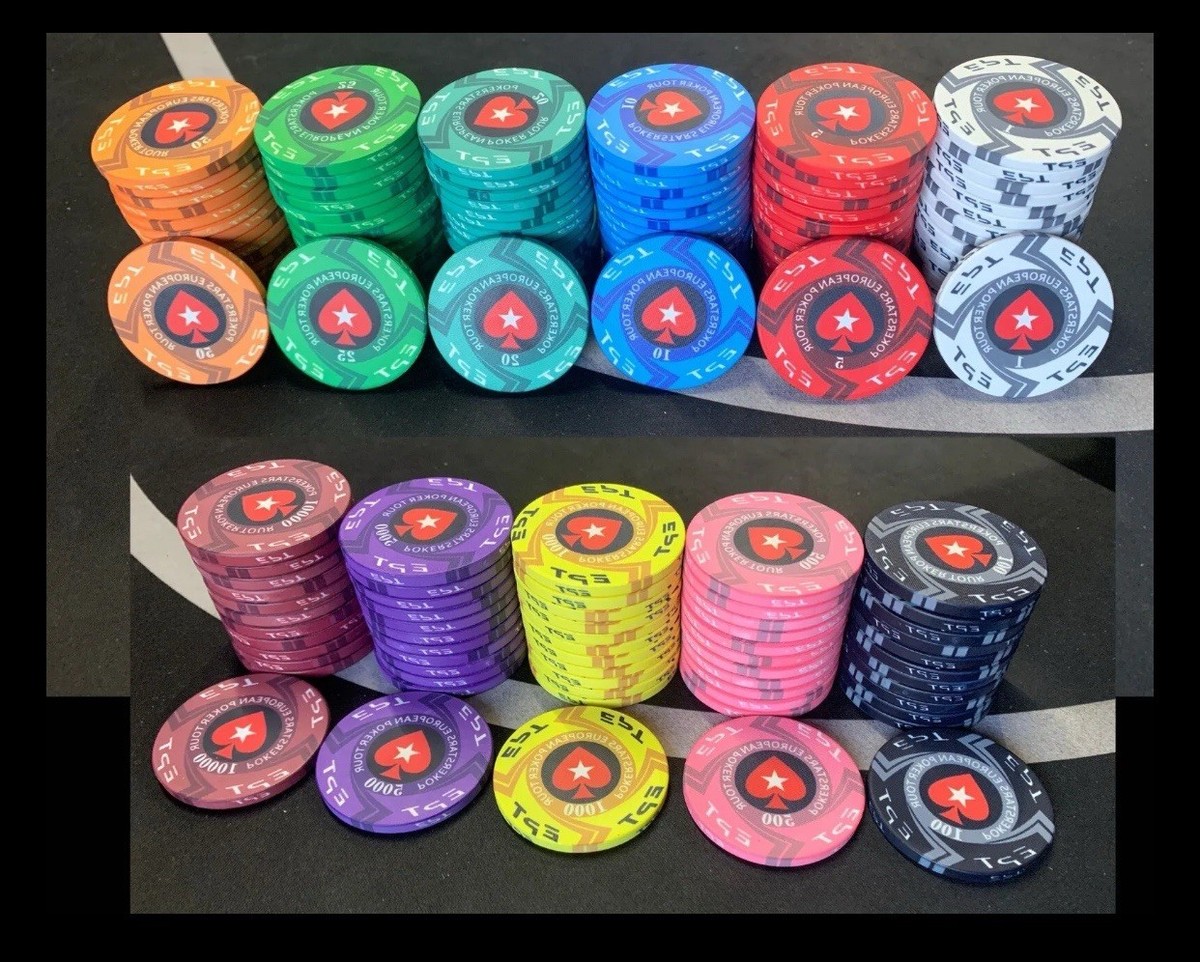ポーカーチップセット 300枚 EPT PokerStars ポーカーチップセット 300