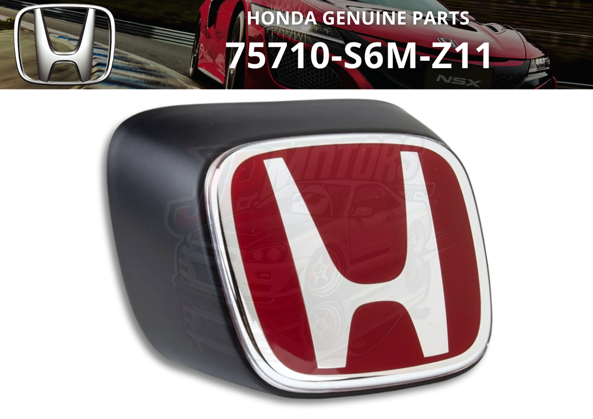 HONDA Genuine Front Red H Emblem 75710-S6M-Z11 for Integra DC5