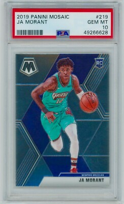 2019-20 Panini Mosaic #219 JA MORANT Rookie RC PSA 10 | eBay