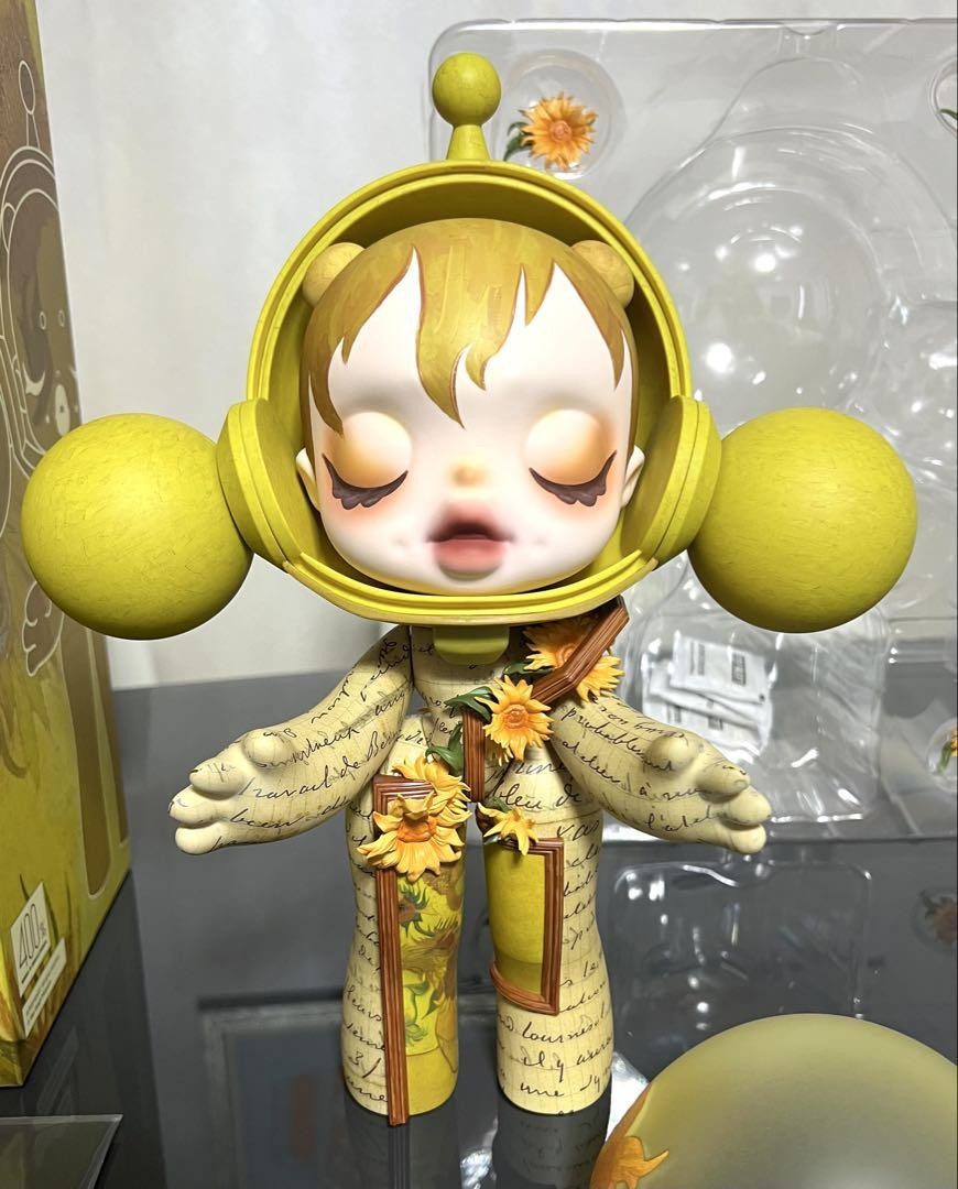 POP MART MEGA α SKULLPANDA 400% Van Gogh Museum Sunflowers | eBay