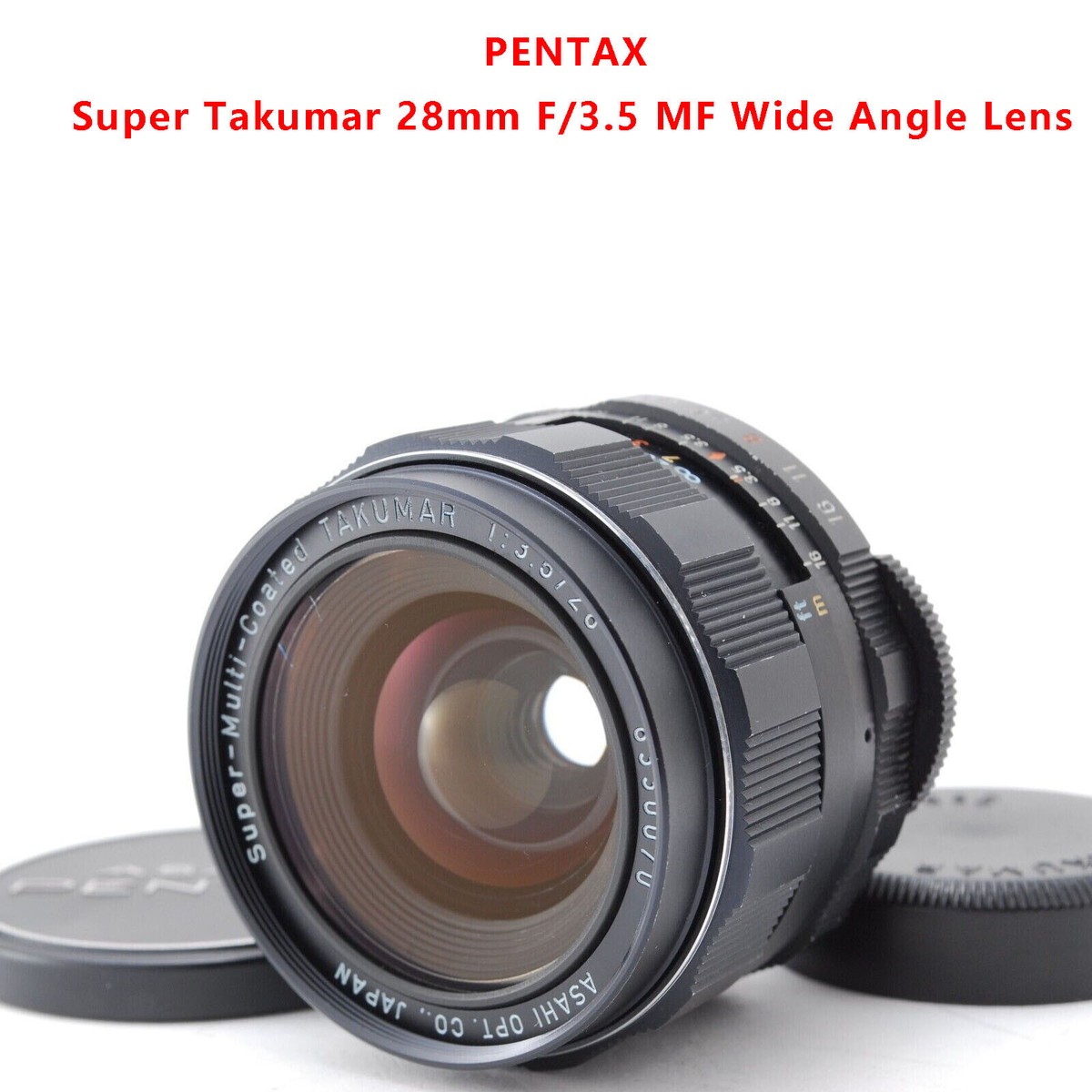 PENTAX Super Takumar 28mm F3.5 フード付 P77 MINT】PENTAX Super