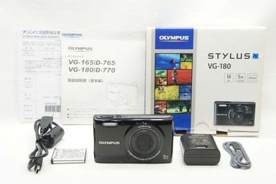 Mint] OLYMPUS STYLUS VG-180 16.0MP Compact Digital Camera Black w