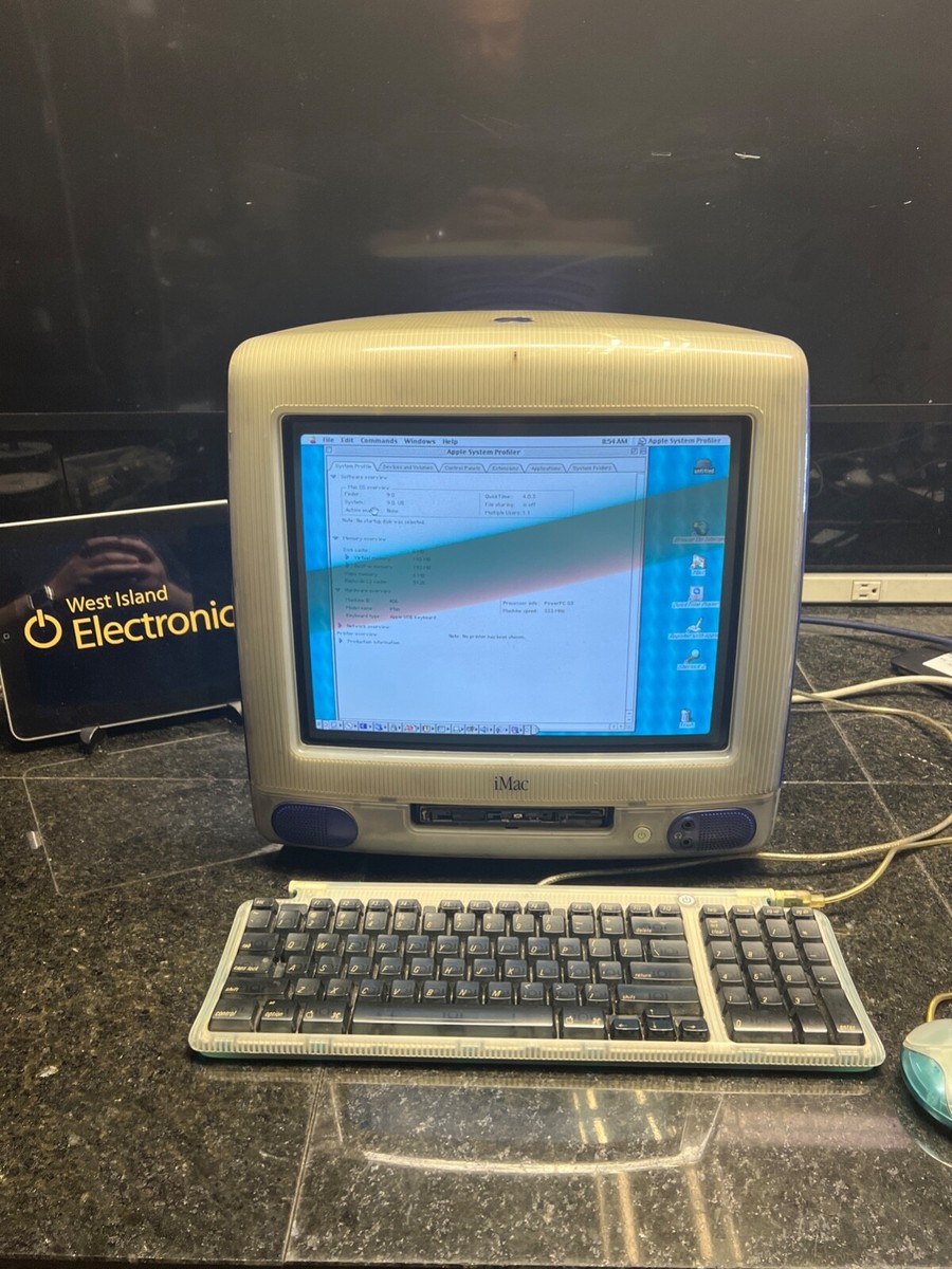 Vintage APPLE iMac G3 Purple Grape-333MHZ-OS 9 -TESTED | eBay