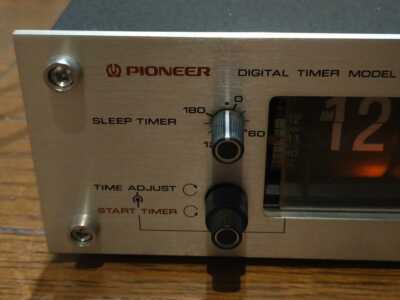 Pioneer PP-215A Digital timer model Alarm Flip Clock Vintage Audio