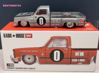 MINI GT KAIDO HOUSE CHEVROLET SILVERADO DUALLY KAIDO V2 #090 RAW