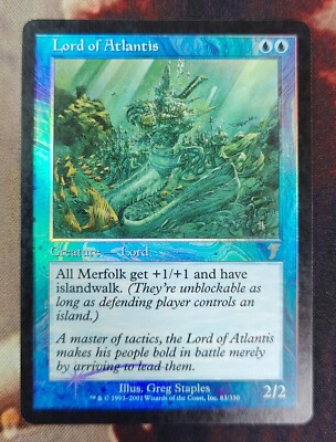 MTG 7ED Foil Lord of Atlantis, Magic the Gathering Seventh Edition
