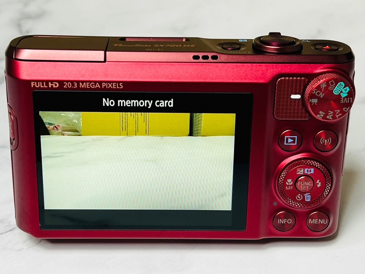 Digital Camera Canon PowerShot SX720 HS Red 20.3MP 40x Wi-Fi CMOS