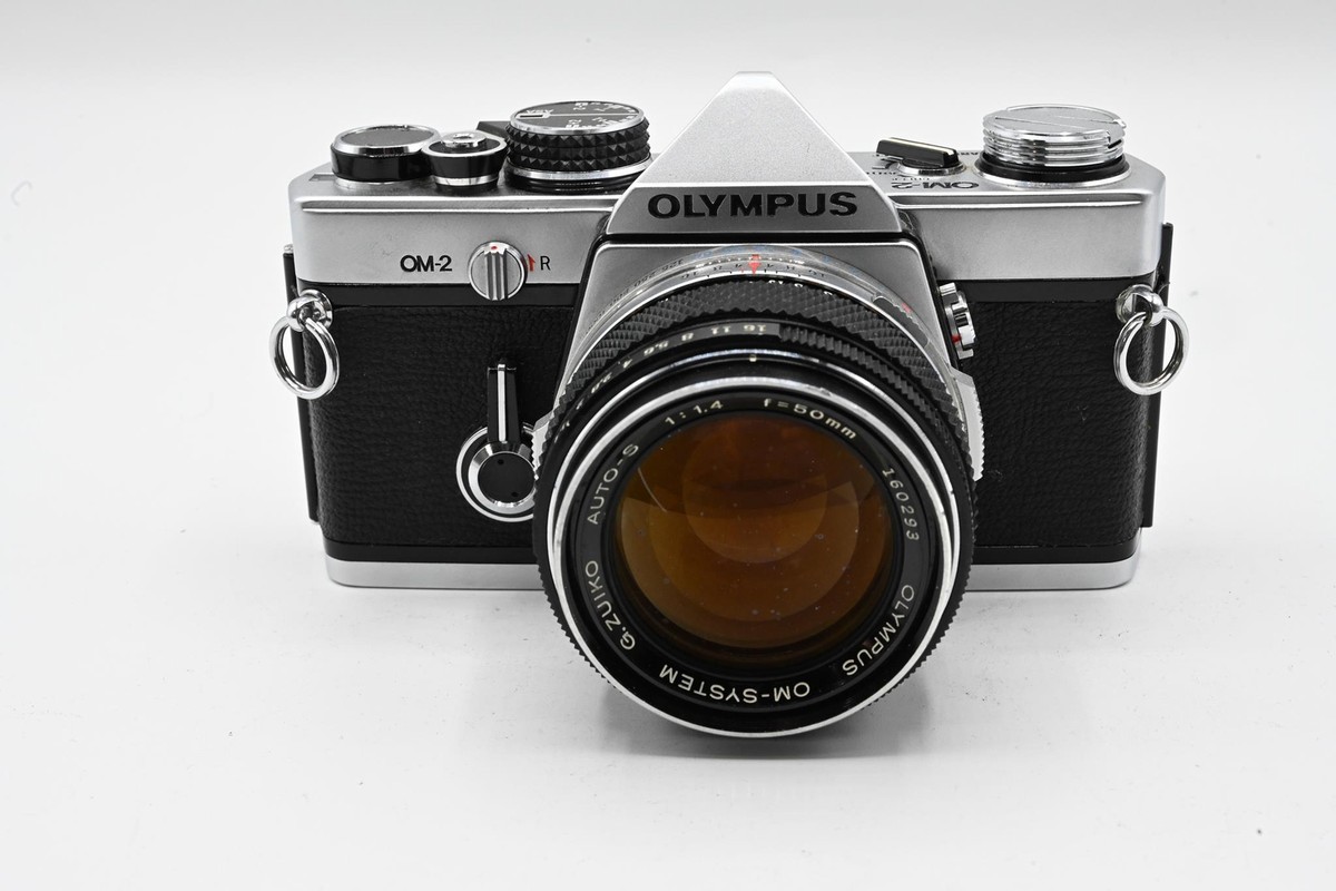 Olympus OM-2 OM-2n in Chrome or Black w/ optional fast 50mm f/1.4
