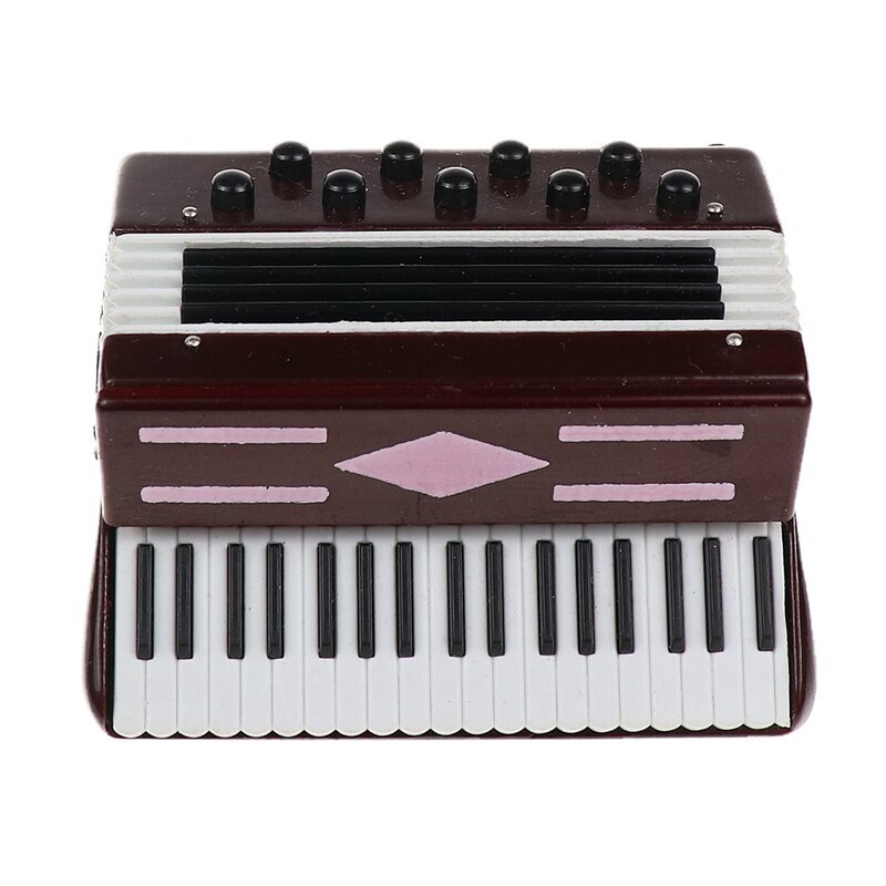 木と紙のミニアコーディオン Mini Accordion Miniature Decoration