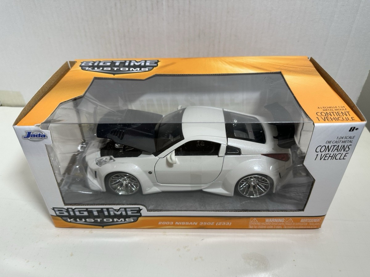 JADA BIGTIME BTK 2003 NISSAN 350Z WHITE 1:24 DIECAST MODEL IN BOX
