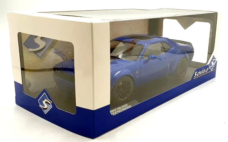 1/18 Dodge Challenger R/T Scat Pack Widebody Blue 2023 Diecast
