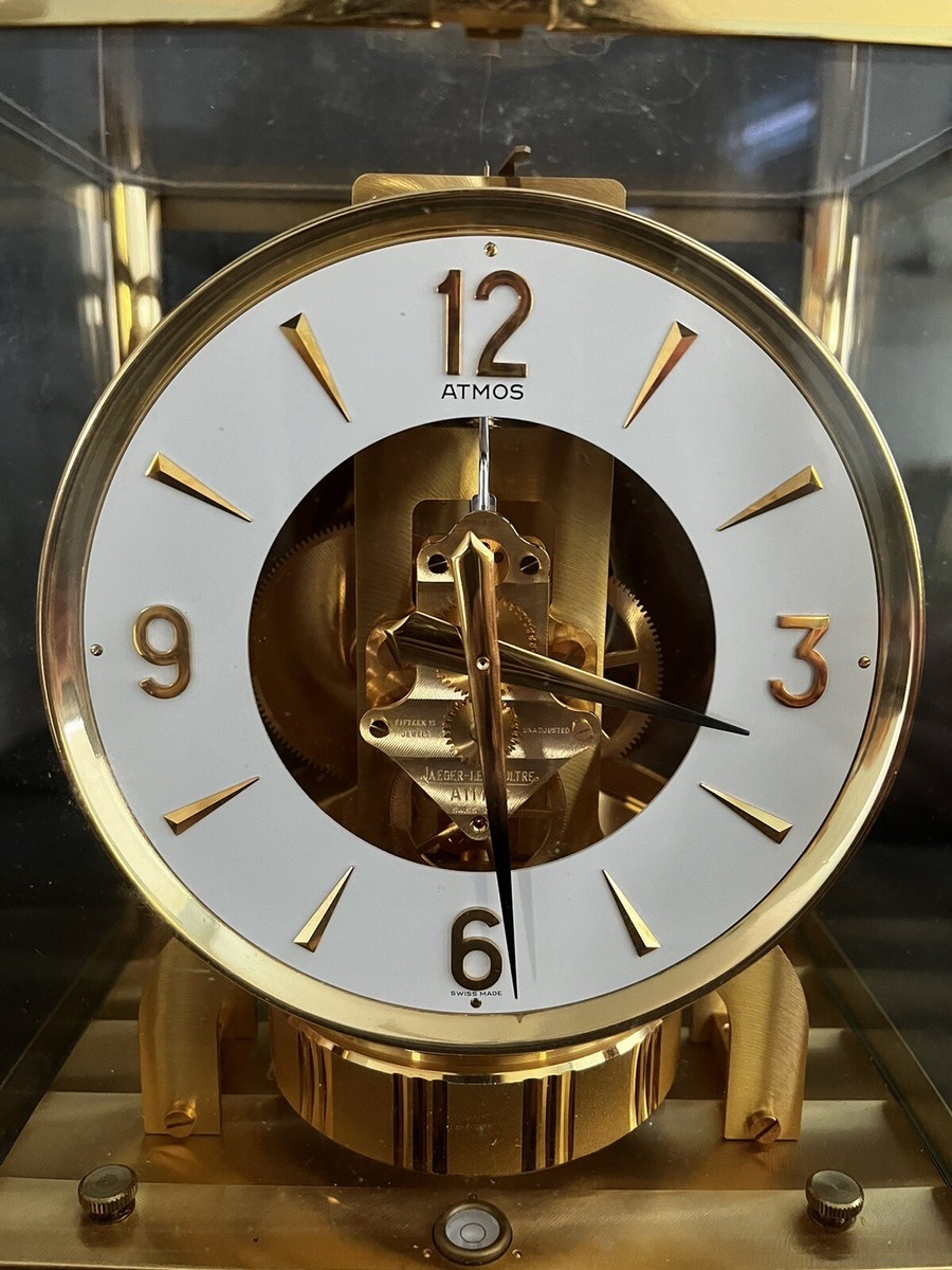 Atmos Clock Jaeger Lecoultre GOLD 15 Jewels Unadjusted Swiss Made