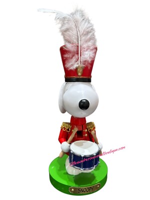 Peanuts Snoopy the Drummer Nutcracker Kurt Adler Christmas Decor