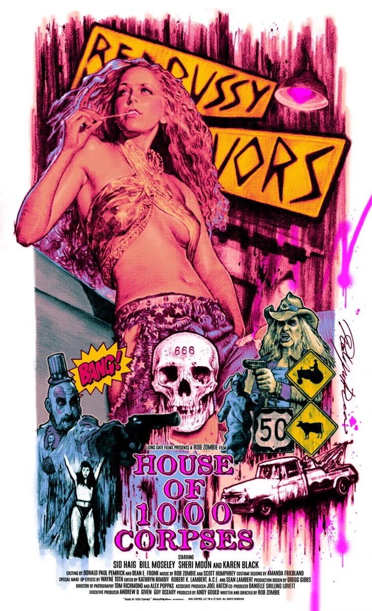 HOUSE OF 1000 CORPSES - VARIANT Screenprint Hand Numbered Rockin