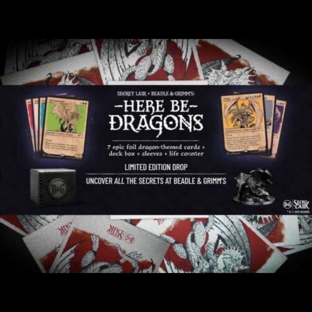 マジック：ザ・ギャザリング Secret lair HERE BE DRAGONS 3BOXset
