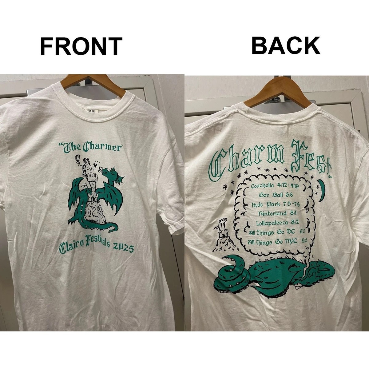 CLAIRO Festival Charm TOur '25 Chicago Reprint Unisex Shirt