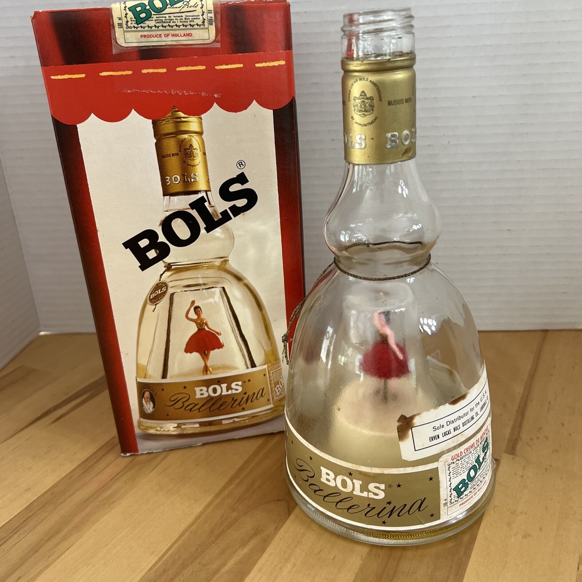 Lot 5 Case Vintage Bols Dancing Ballerina in a Liquor Bottle Music