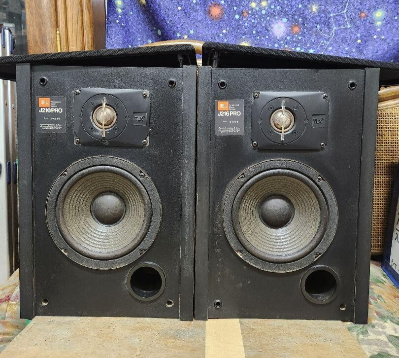 JBL J216 PRO Studio Monitor Speaker 2Way 60WATTS RMS Vintage WORK