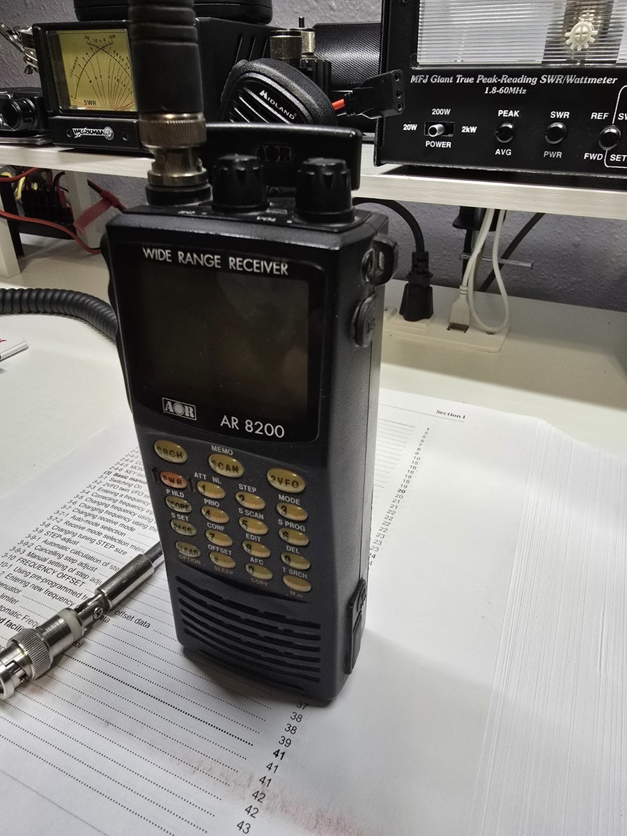 AOR AR8200 MARK3 広帯域受信機 通電確認出来てません、ジャンクで
