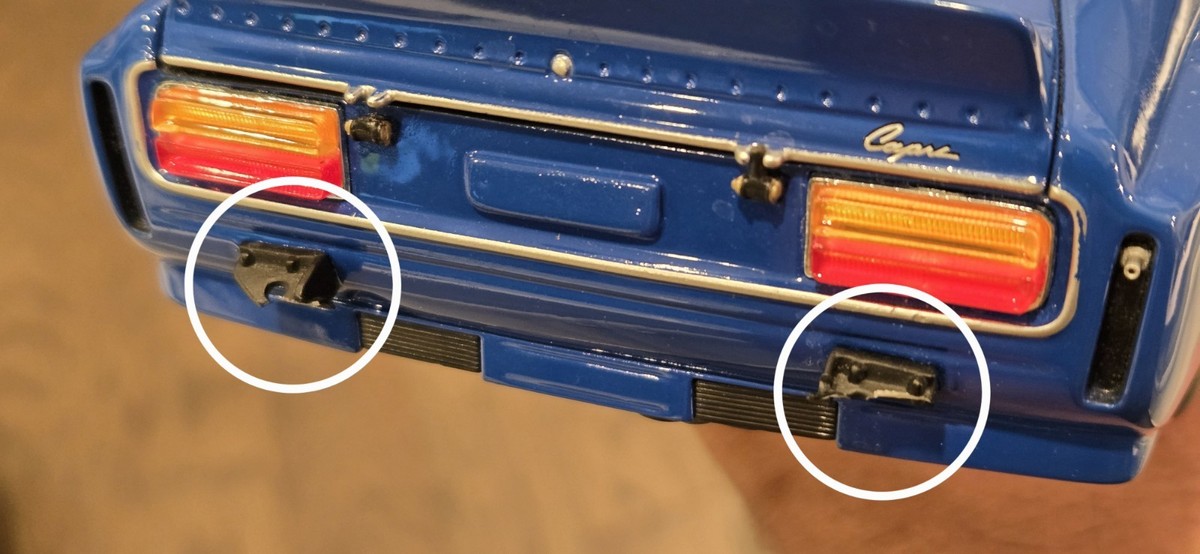 READ** RARE 1/18 Minichamps 1974 Ford Capri RS 3100 Blue Diecast