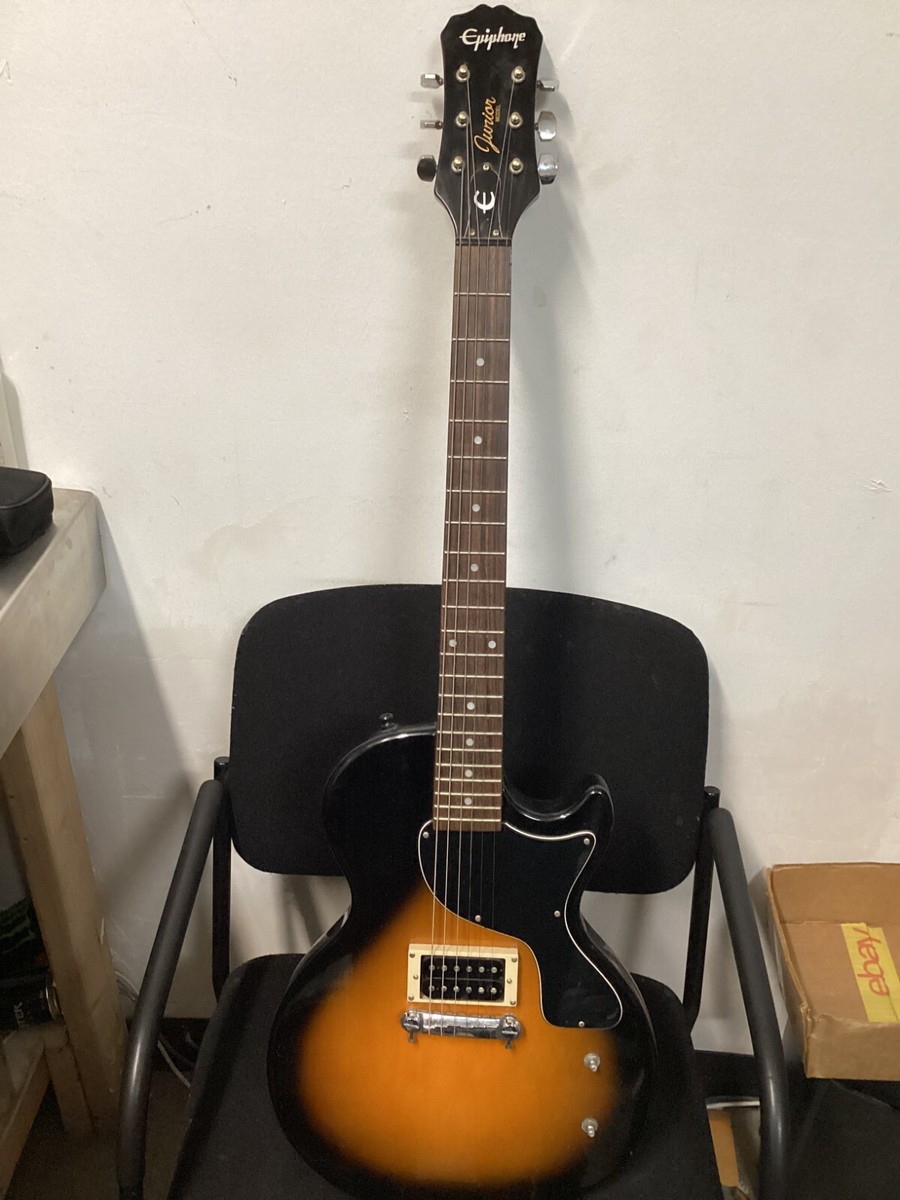 Epiphone Junior Model ブラック 比較的美品」Epiphone Lespaul Junior