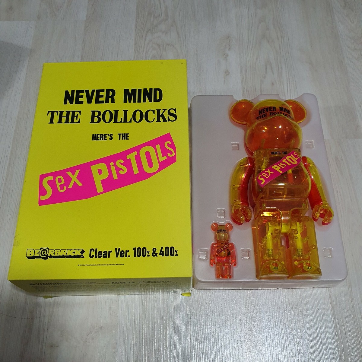 Bearbrick Sex Pistols Clear Ver. 100%&400% Medicomtoy BE@RBRICK | eBay