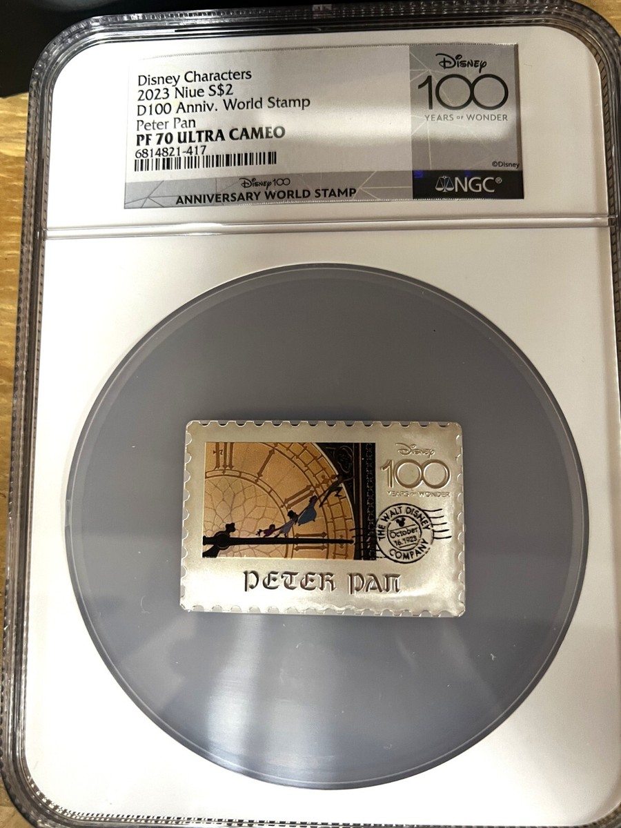 2023 Niue Disney 100th Anniversary Stamp PETER PAN Coin 1 oz