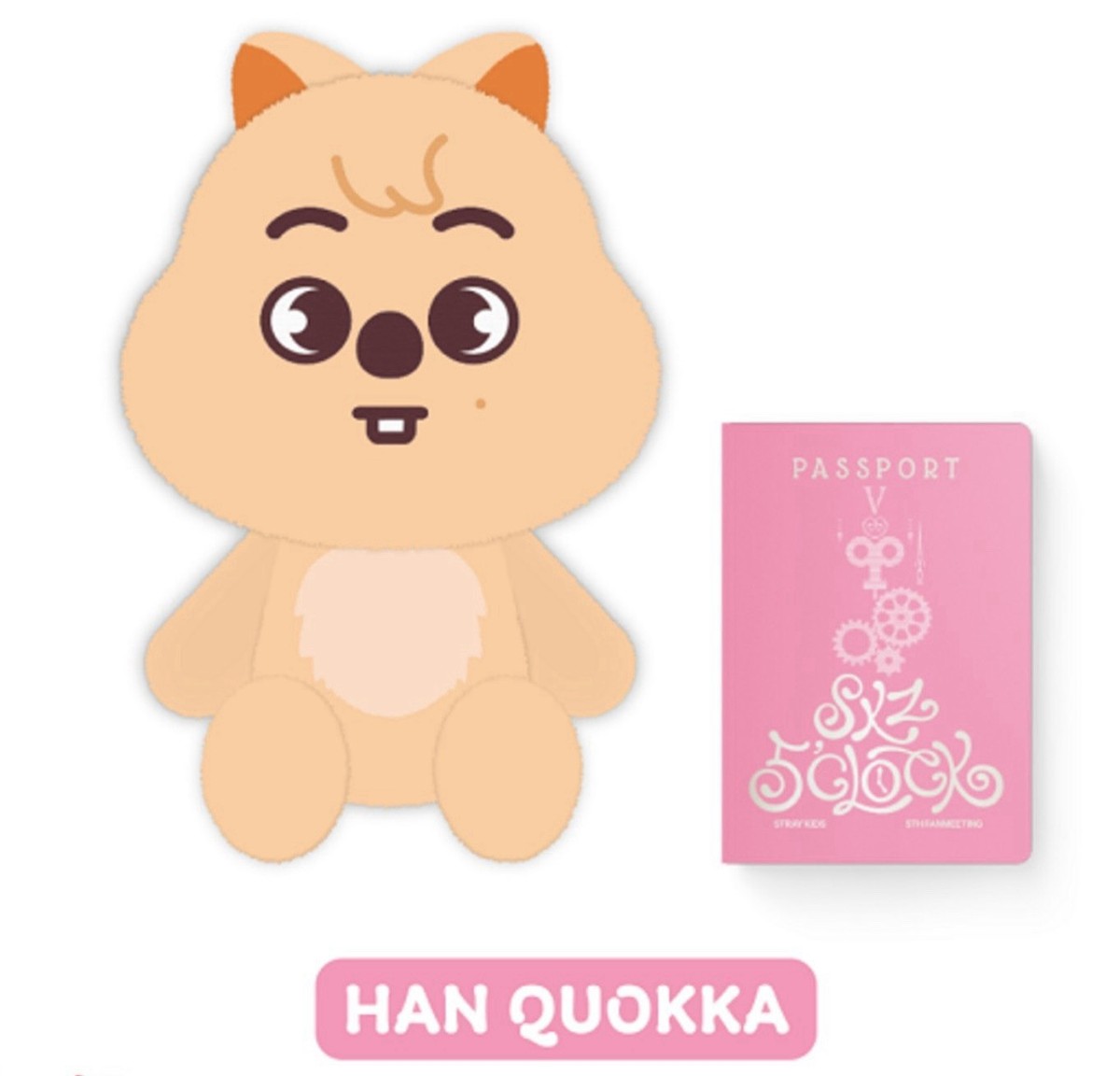 SKZOO テディベア HAN QUOKKA ハン Stray Kids Official 5'Clock Han