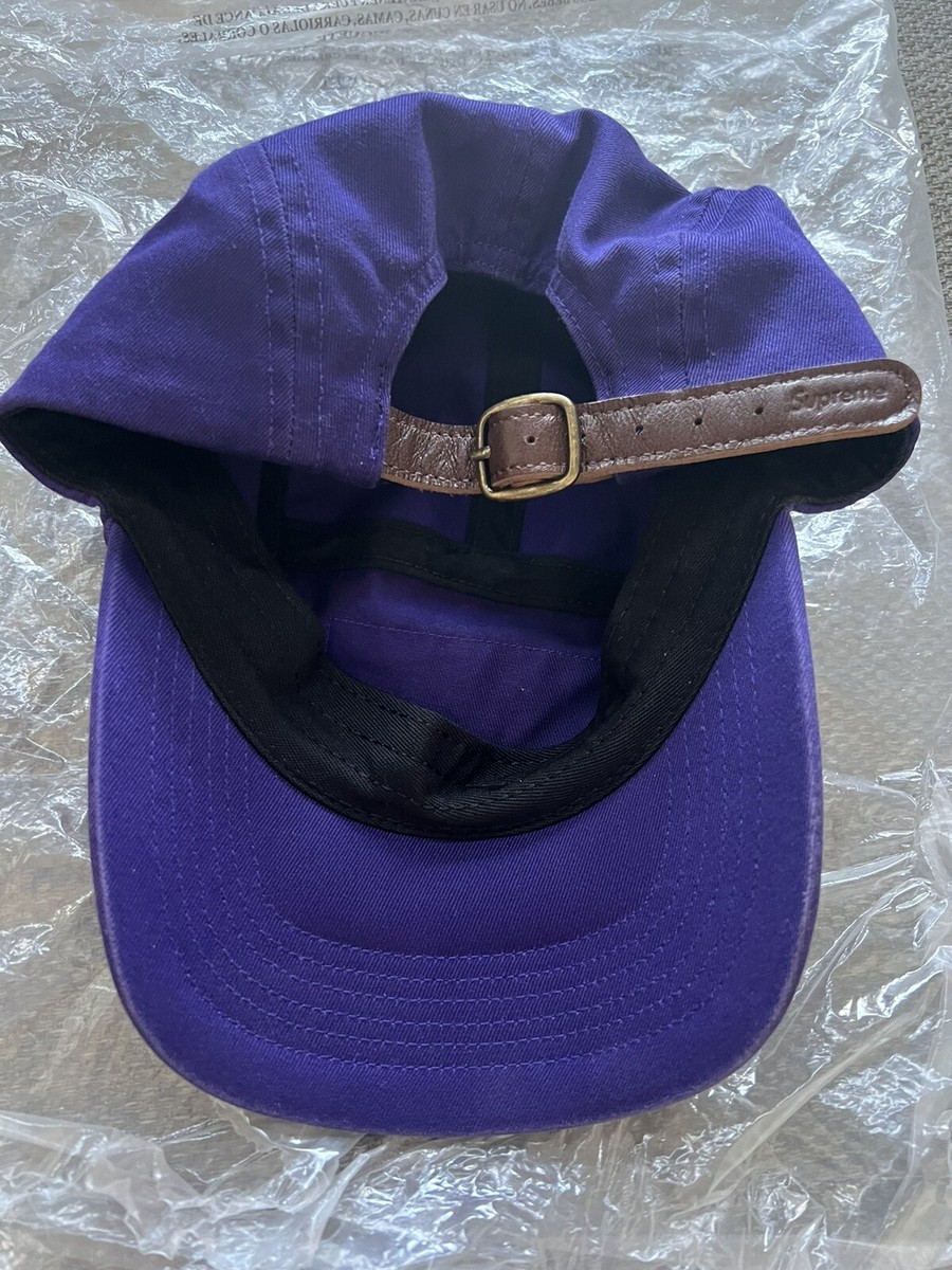 Supreme Washed Chino Twill Camp Cap Dark Purple (Fw21) Brand New