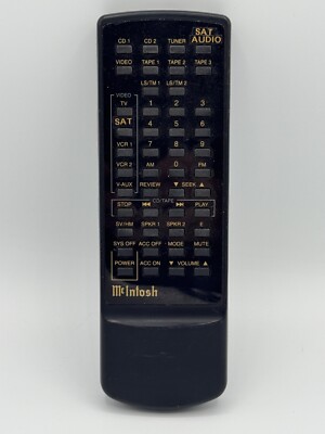 MCINTOSH REMOTE CONTROLS - ORIGINAL | eBay