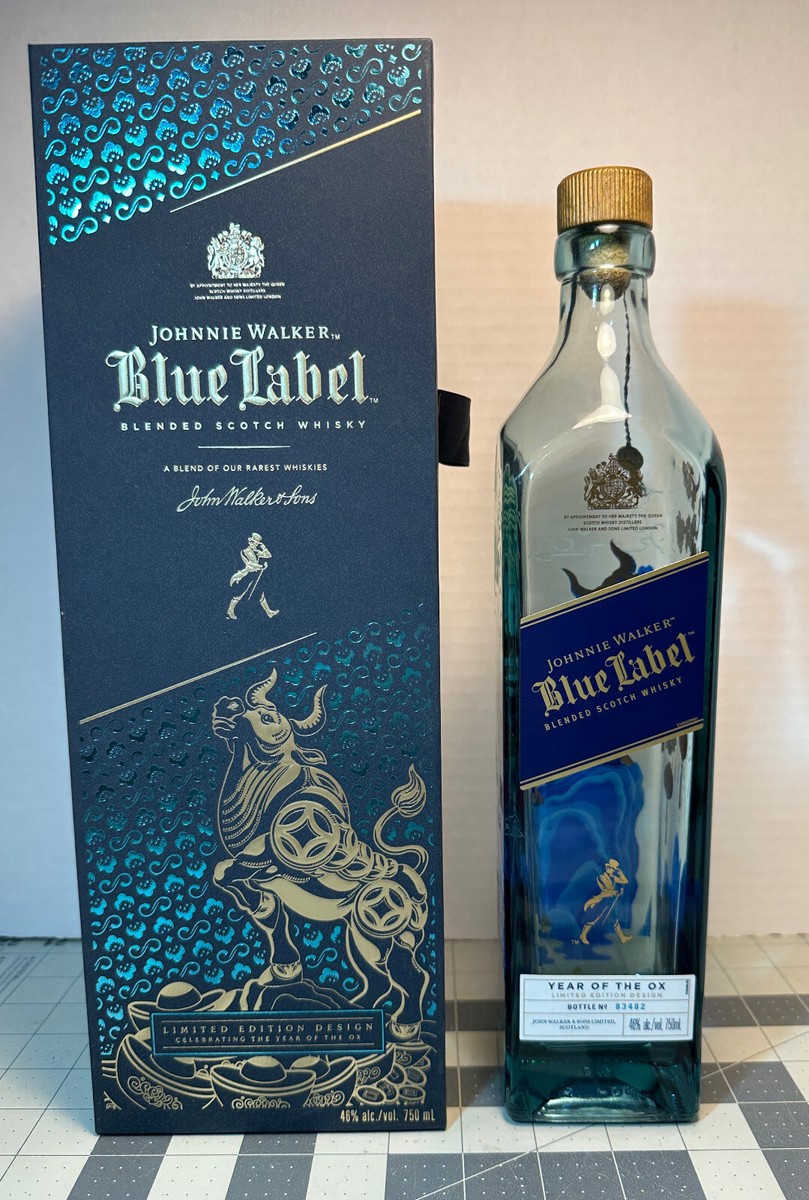 Johnnie Walker YEAR OF THE OX Blue Label LIMITED EDITION Bottle