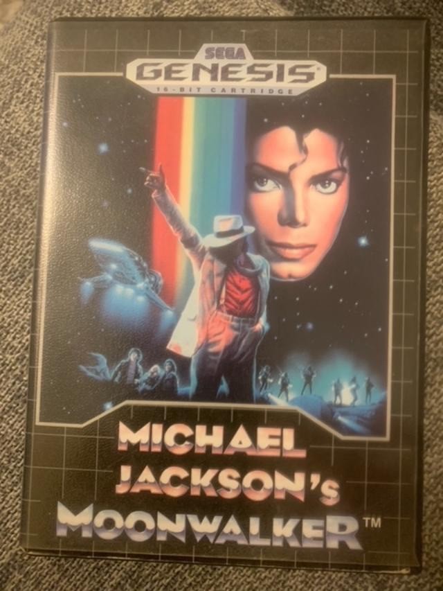 Michael Jackson's Moonwalker Sega Genesis Box And Game No Manual