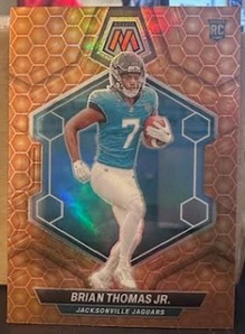 2024 Panini Mosaic Honeycomb Prizm #323 Brian Thomas Jr. RC Rookie
