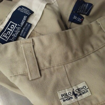 Vintage 90s Polo Ralph Lauren Hammond Chino Pant Men's Sz-38x30